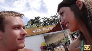 HUNT4K. Naughty man picked up teen for spontaneous anal sex in park