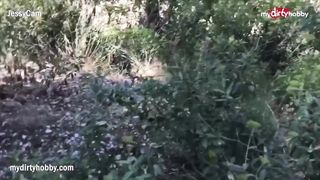 MyDirtyHobby - Mature babe takes it deep from a big black cock outdoors POV