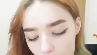 No Hands Blowjob and Cum in Mouth (swallow)