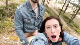 Selfie Forest Sex with Stranger - just Lift my Skirt and Fuck Me...again