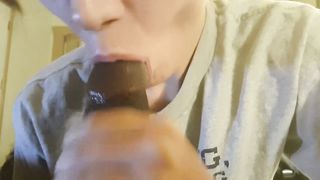 Finger Licking Cum Swallowing Wife Empties my BBC