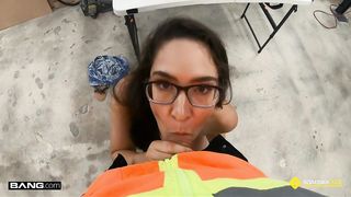 Cum On Glasses After Fucking In Car Workshop - Xaya Lovelle