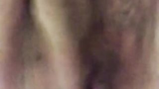 Masturbating MILF Mom with Big Black Dildo in Pussy and Ass