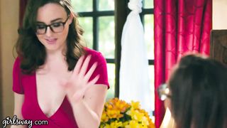Girlsway two Sweet Brunettes Anal Fuck each other after they Received the Wrong Dress