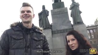 HUNT4K. Prague pickup and passionate sex for cash with hot