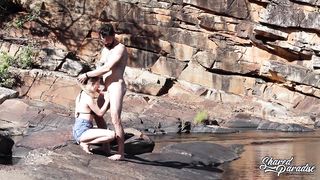 Risky Outdoor Passionate Sex in Public River