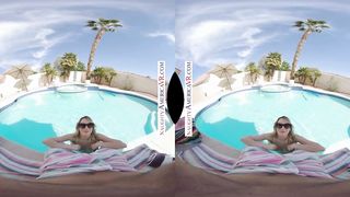 Naughty America Kenna James gets caught topless at friends pool
