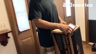 Package Delivery Driver Gets Lucky & Fucks Cops Wife (Married Cheating Blonde Cougar MILF wants BBC)