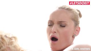 AGirlKnows - TRY NOT TO CUM, THE BEST BLONDE COMPILATION! Girl On Girl Climax Lesbian Sex With Gorgeous Models - LETSDOEIT