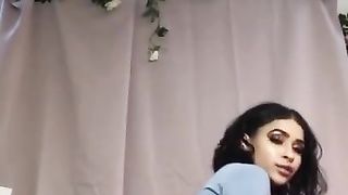 Ebony Teen Riding Dildo