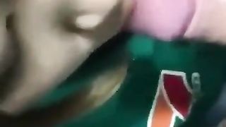 スマホ個人撮影 セブンのバイト中にバックヤードでフェラしてる