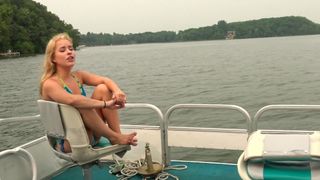 Blonde TEEN Step Sister Gets PUBLIC CREAMPIRE ON BOAT!