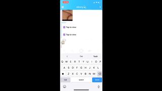 Young Slut Tricked into Showing Pussy on Snapchat