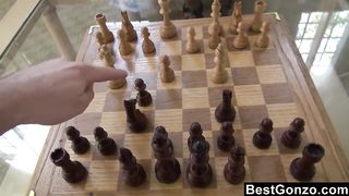 BestGonzo - Sexy black gf on a hot strip chess