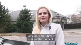 Public Agent Blonde MILF with Big Boobs Fucks a Stranger for Cash