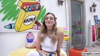 NYMPHO Filling hot blonde Charlotte Sins up with cum
