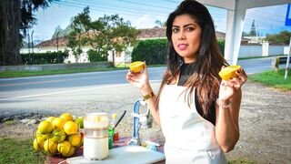 Old-ass lemonade stand gal picked up pov