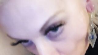 POV SURPRISE BLOWJOB THICK PAWG BLONDE BIG TIT MATURE MILF GILF