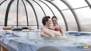 OLD4K. Handsome Dad Angie Moon makes Awesome Love to Flawless