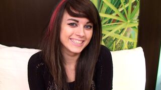 Short russian amateur teen stars in this teen porn video