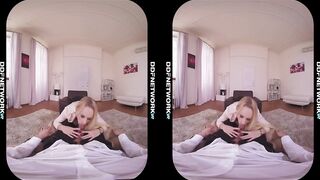 Naughty VR sex therapist Angel Wicky sucks & rides your veiny dick in POV