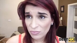 DEBT4k. Pregnant lady has sex to get money for things