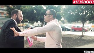 XXXShades - British Slut Tina Kay Double Penetrated by two Spanish Dudes - LETSDOEIT