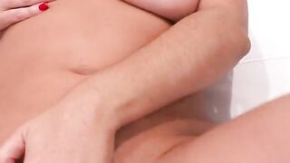 Dribble on NATASHA NICE’s Huge Natural Boobs and Perfect Clit