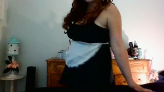 Curvy French Maid getting Frisky!