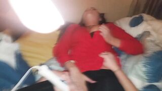 SEXY!!! Sammie Louisburg and new Slave Share Cum