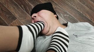Slave Foot Worship Gagging Feet Socks