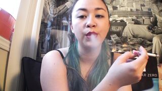 Miss Dee Nicotine Fetish Smoking Slave Girl!