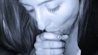 Black & Blue Balls - Sucking & Pulling out his Hot Cum to Swallow it All!
