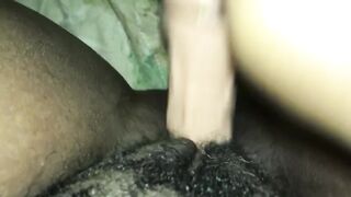 White Dildo Belongs in Fat Black Bitch