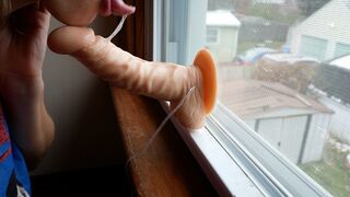 Hello Neighbor! JOI in the Window with Multiple Orgasms and Cumshot (See more on my OnlyFans!)