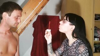 Beth Kinky - Bubble Humiliation for Naked Slave Pt 1 HD