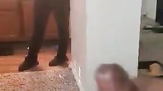 Latina Maid Couldnt help but Watch me Jerk off and Cum