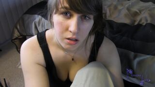 Crying Step Daughter Swallows Stepdad's Cum