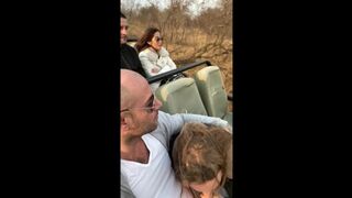 PUBLIC BLOWJOB IN SAFARI-I Suck his Cock,he Cum and i Swallow all his Sperm