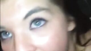 Young Slut Sucks Cock and Swallows for Money