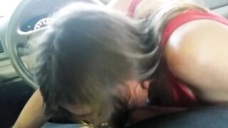 Ex-Wife Swallows a HUGE Load - Public Carwash Blowjob