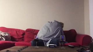 Drunk on wine neighbor milf rides cock and get pussy eaten