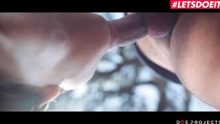 DoeProjects - Gina Gerson Sexy Russian Blonde Sensual Outdoor Blowjob - LETSDOEIT