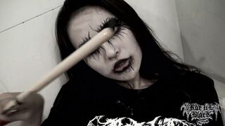 Rae Lil Black Solo Masturbation with Corpse Paint