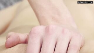 Losing of Virginity of Brunette Teen Adelyn Abbe