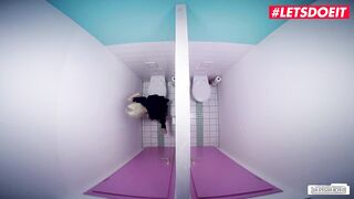 BumsBuero - Celina Davis Big Tits German Blonde Hardcore Bathroom Sex with her Boss - LETSDOEIT