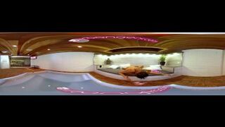 VRBangers.com-Hot blonde Milf get's her pussy massaged by sexy Ebony VRPORN