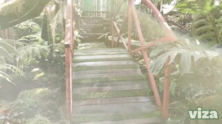 Sex Vlog, Thailand Mountain Masturbation in Outdoor with Beautiful Big Boobs Girl & Creampied