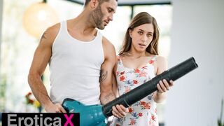 EroticaX -girl Dares the Gardener to Fuck her or Shut Up!