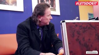 BumsBuero - Holly Banks Big Tits German Secretary Fucked Hard by her old Boss - LETSDOEIT